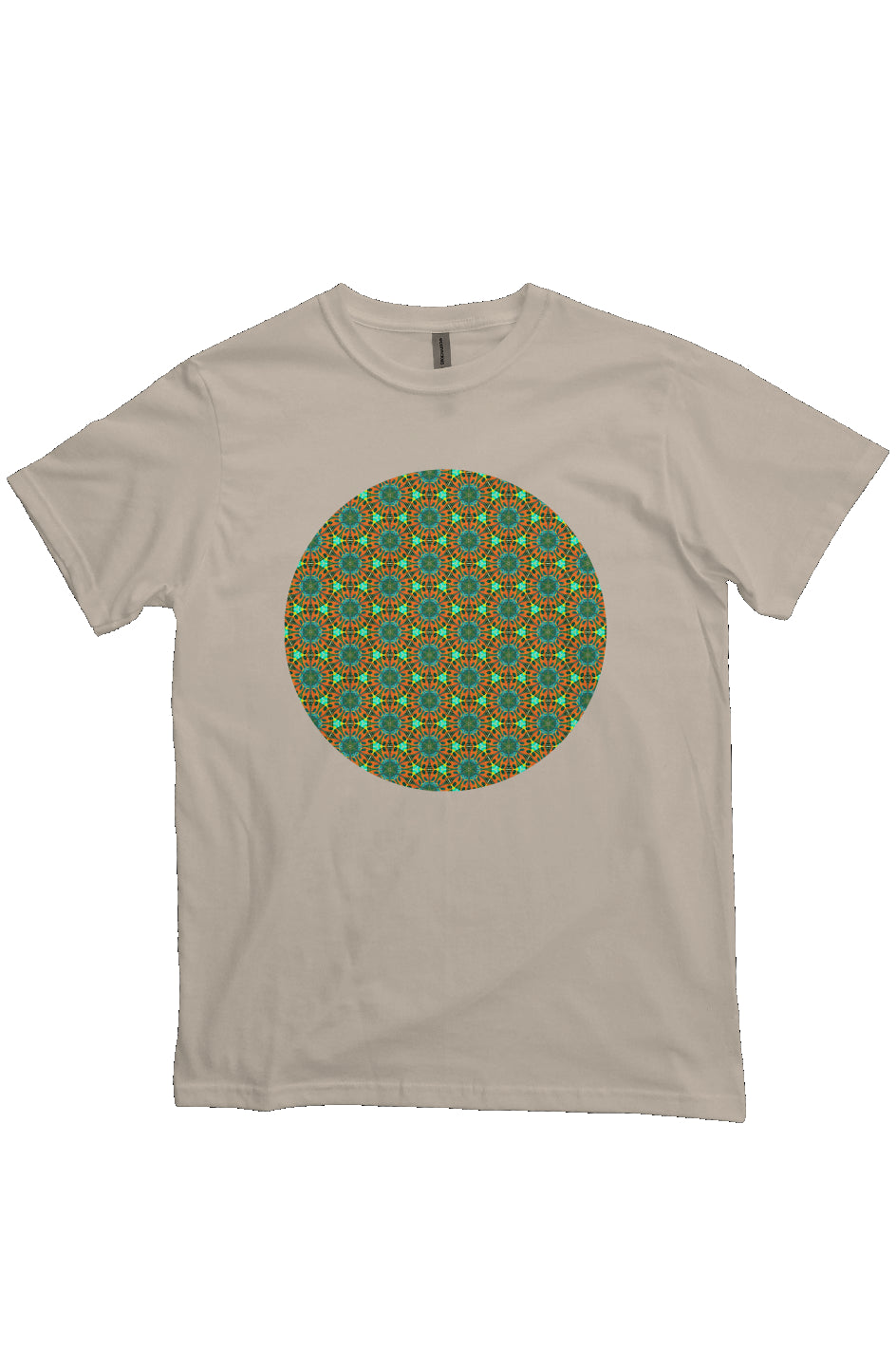 Organic Unisex Crewneck T-shirt - Water Color Tapa Circle