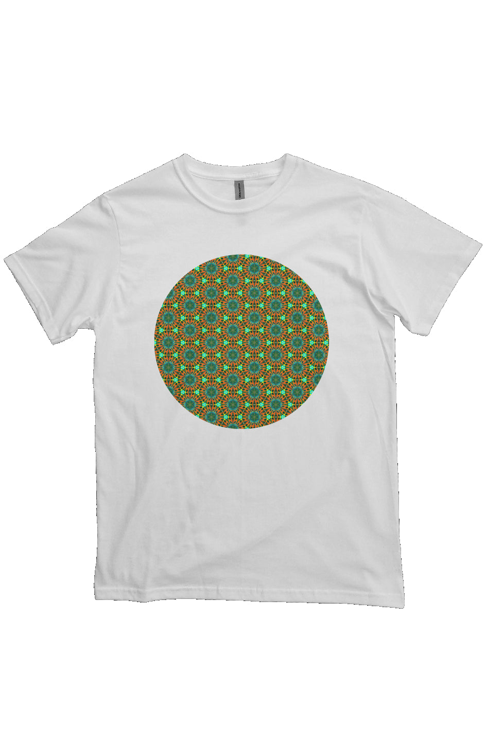 Organic Unisex Crewneck T-shirt - Water Color Tapa Circle