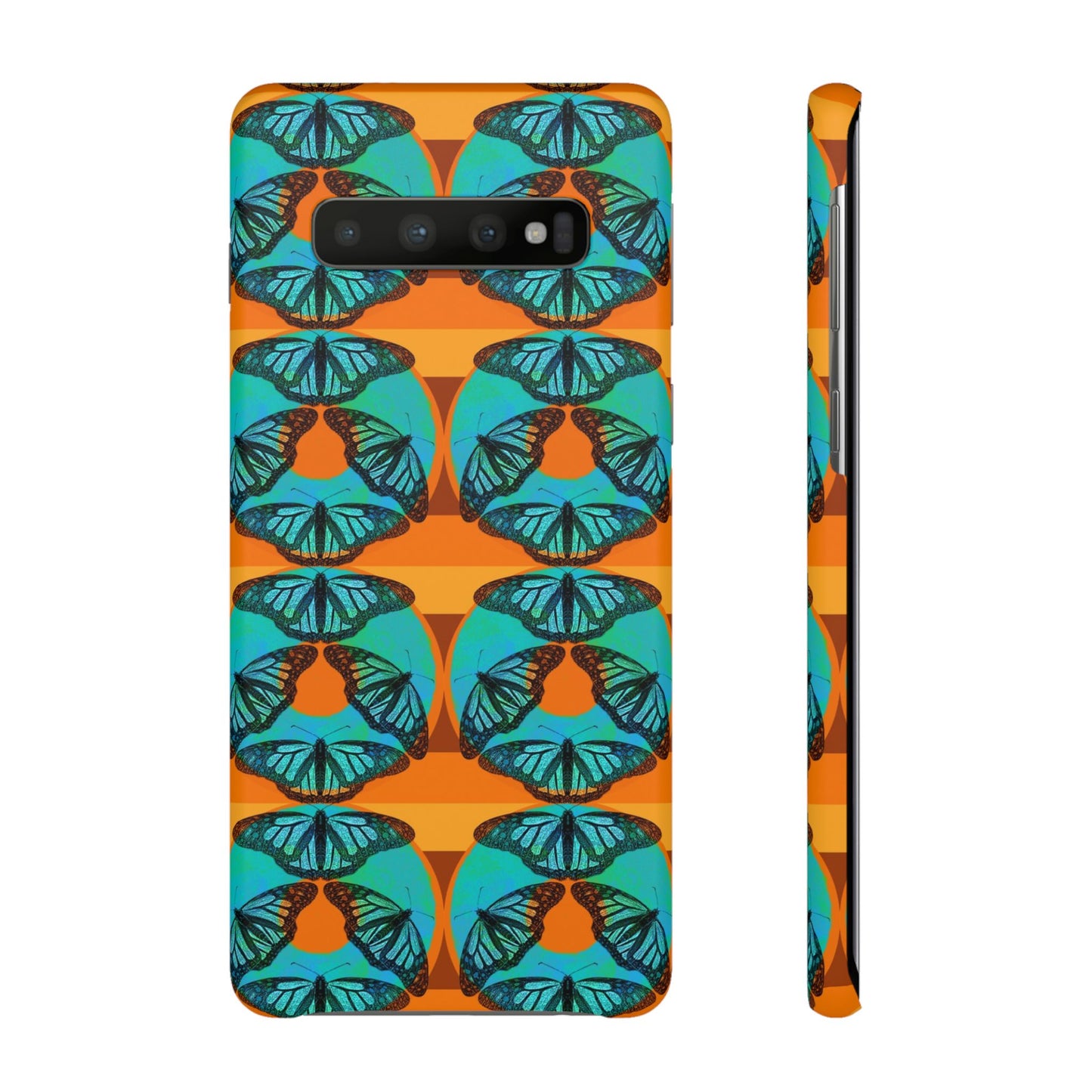 Snap Phone Case - Blue Thermal Butterfly Donuts