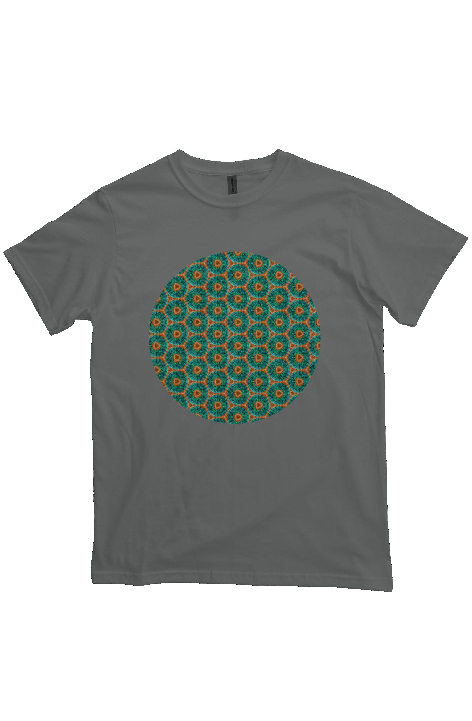 Organic Unisex Crewneck T-shirt - Fuzzy Donut Flower Circle
