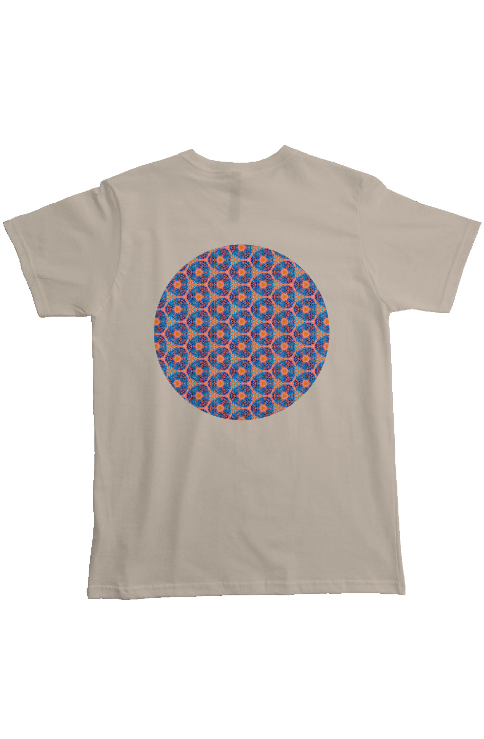Organic Unisex Crewneck T-shirt - Psychedelic Fuzzy Water Color Circle