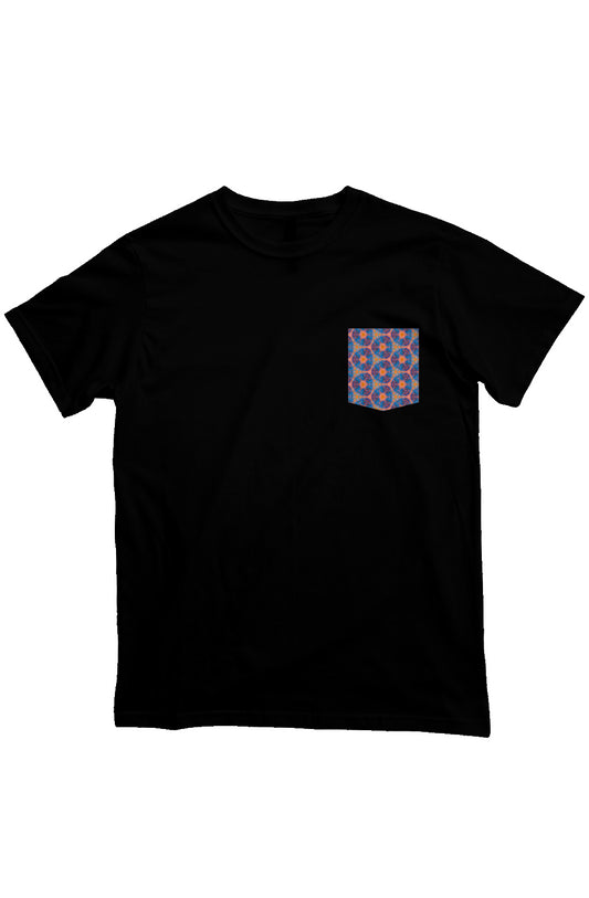 Organic Unisex Crewneck T-shirt - Psychedelic Fuzzy Water Color Circle