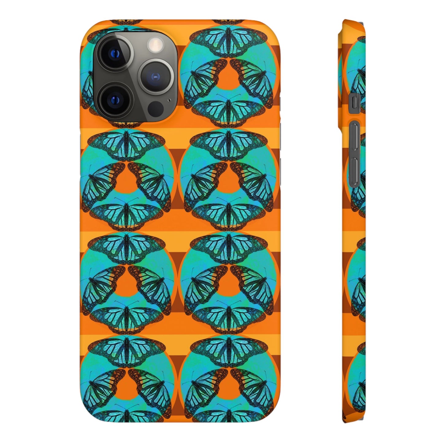 Snap Phone Case - Blue Thermal Butterfly Donuts
