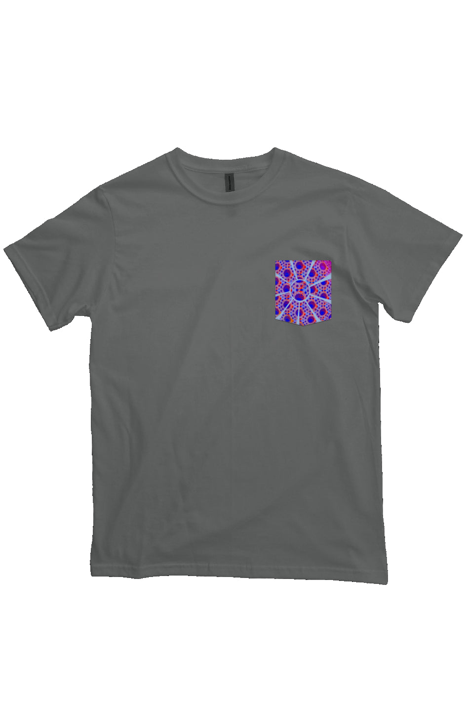 Organic Pocket T-Shirt - Double Down Donut Flower