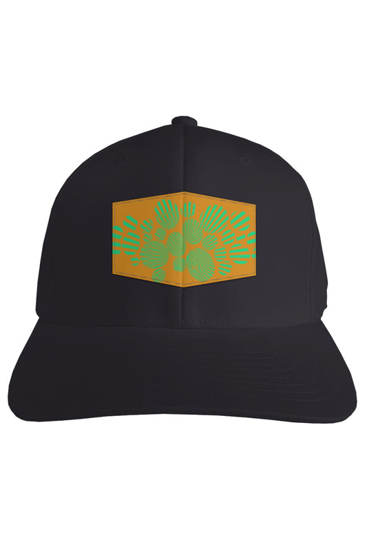 Fitted Cap - Orange Psychedelic Donut