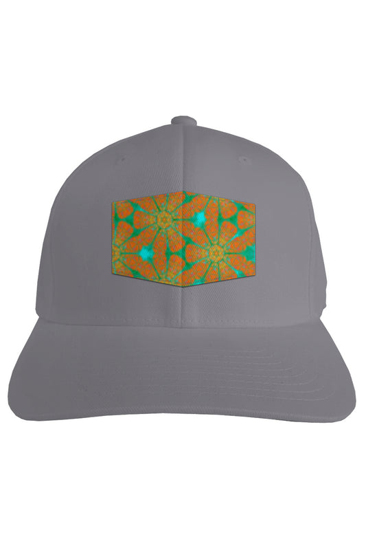 Fitted Cap - Batik Eyes Flower Circle