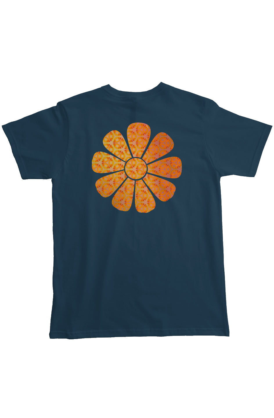 Organic Pocket T-Shirt - Batik Flower
