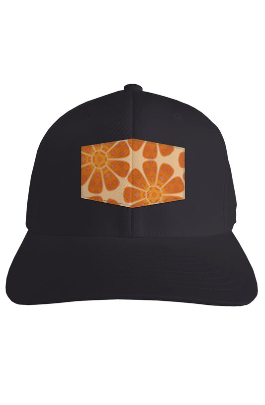 Fitted Cap - Batik Eyes Flower Circle