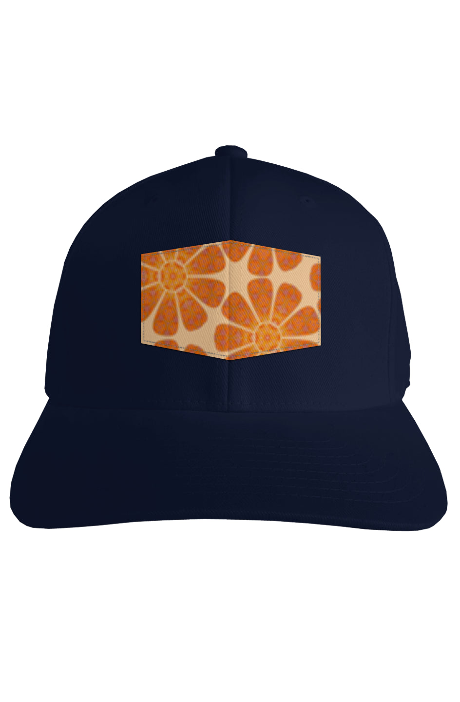 Fitted Cap - Batik Eyes Flower Circle