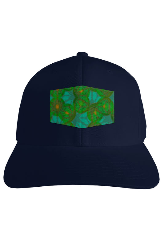 Fitted Baseball Cap - Cut & Sewn Kiwi Pattern