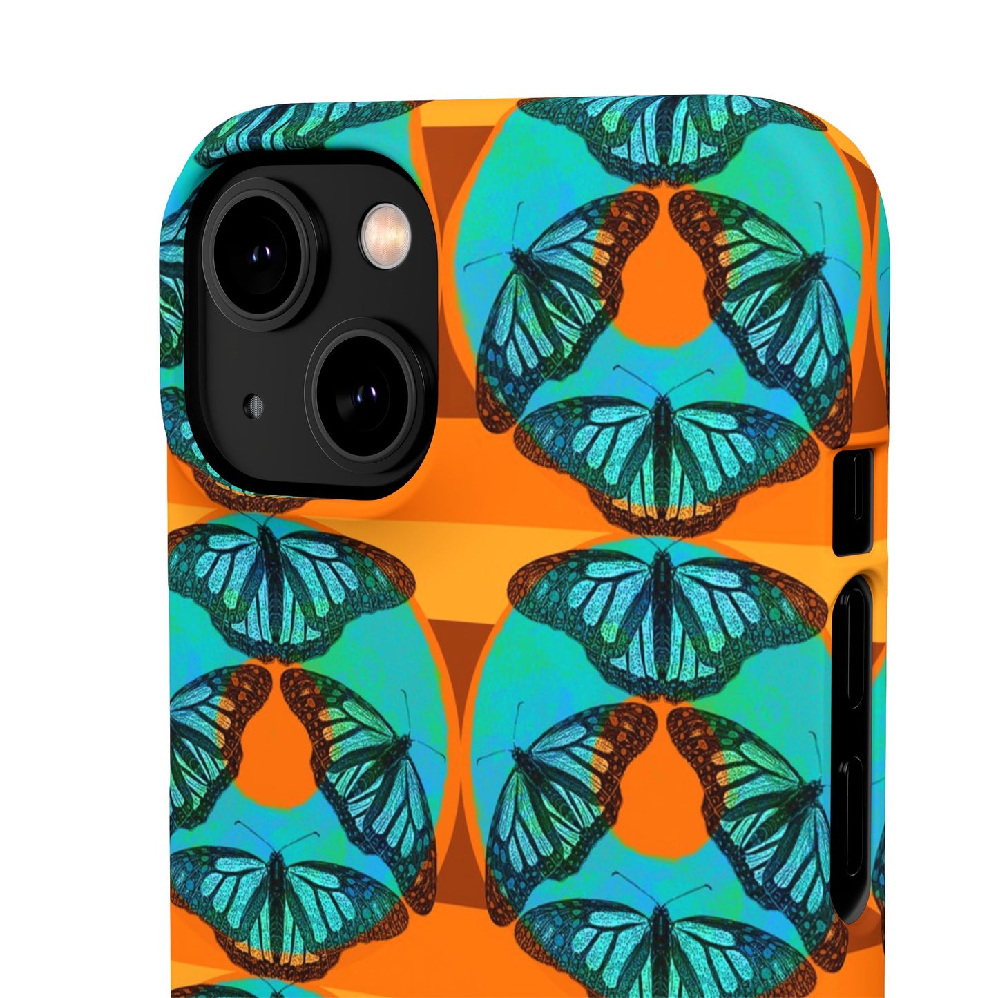 Snap Phone Case - Blue Thermal Butterfly Donuts