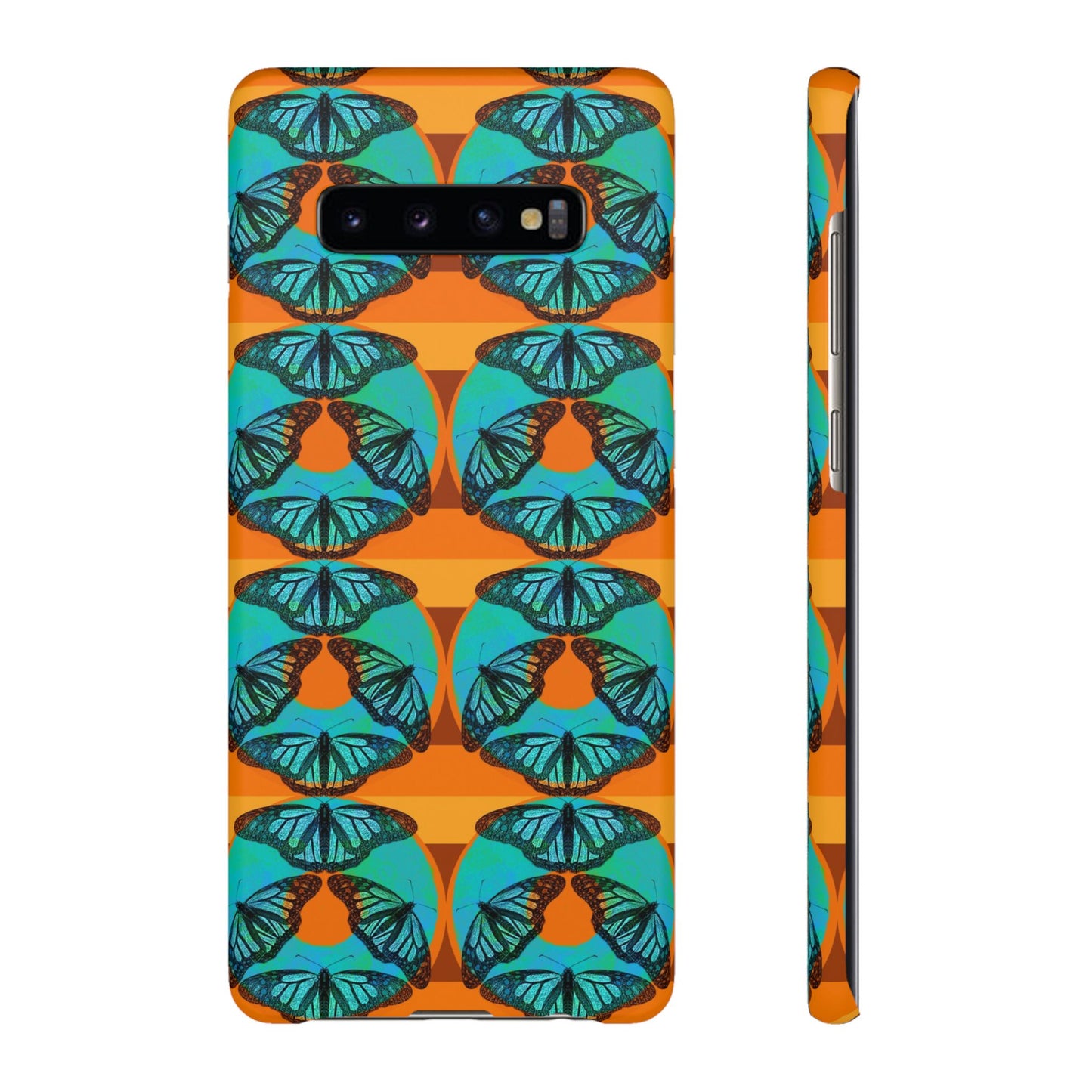 Snap Phone Case - Blue Thermal Butterfly Donuts