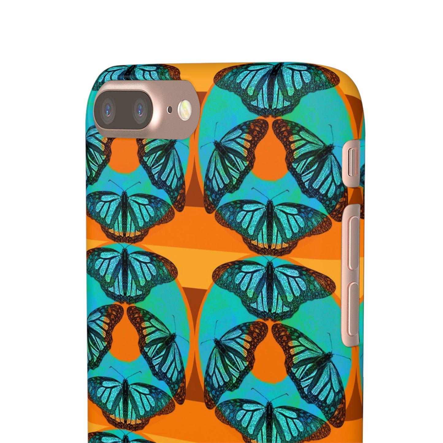 Snap Phone Case - Blue Thermal Butterfly Donuts