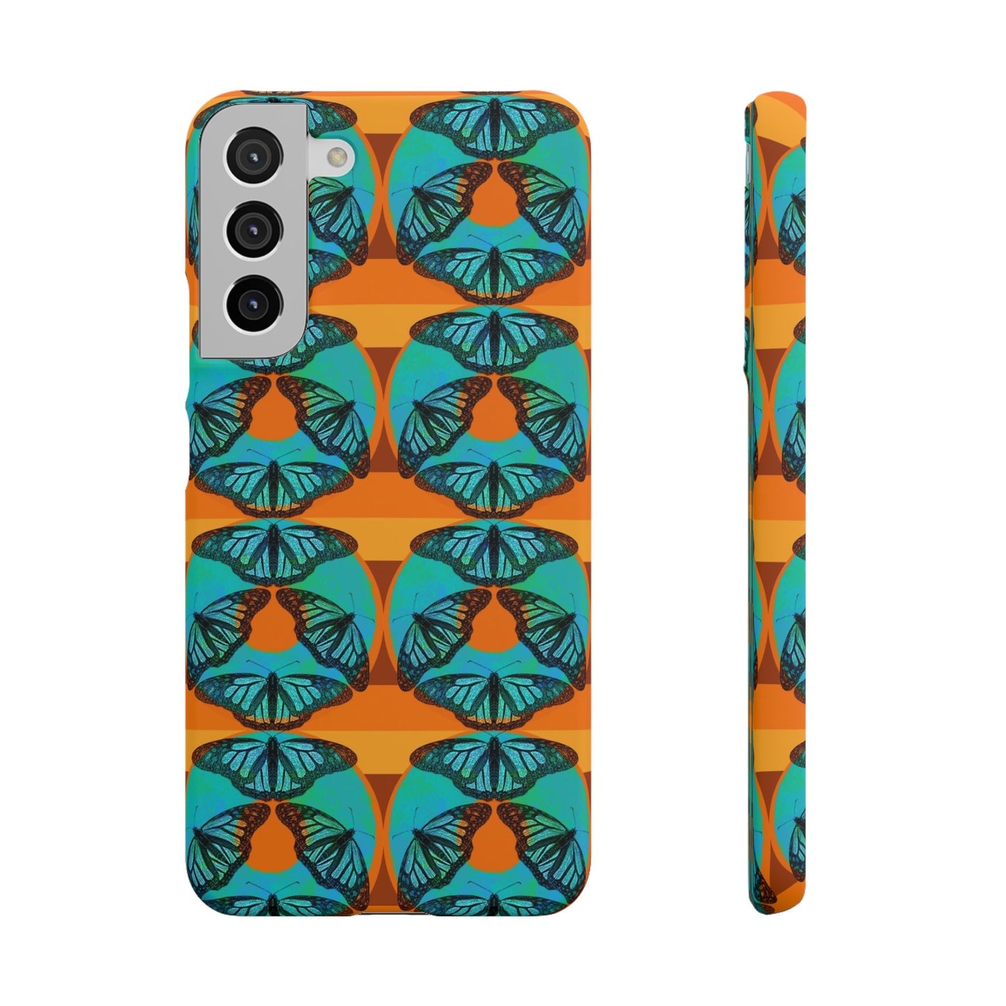 Snap Phone Case - Blue Thermal Butterfly Donuts