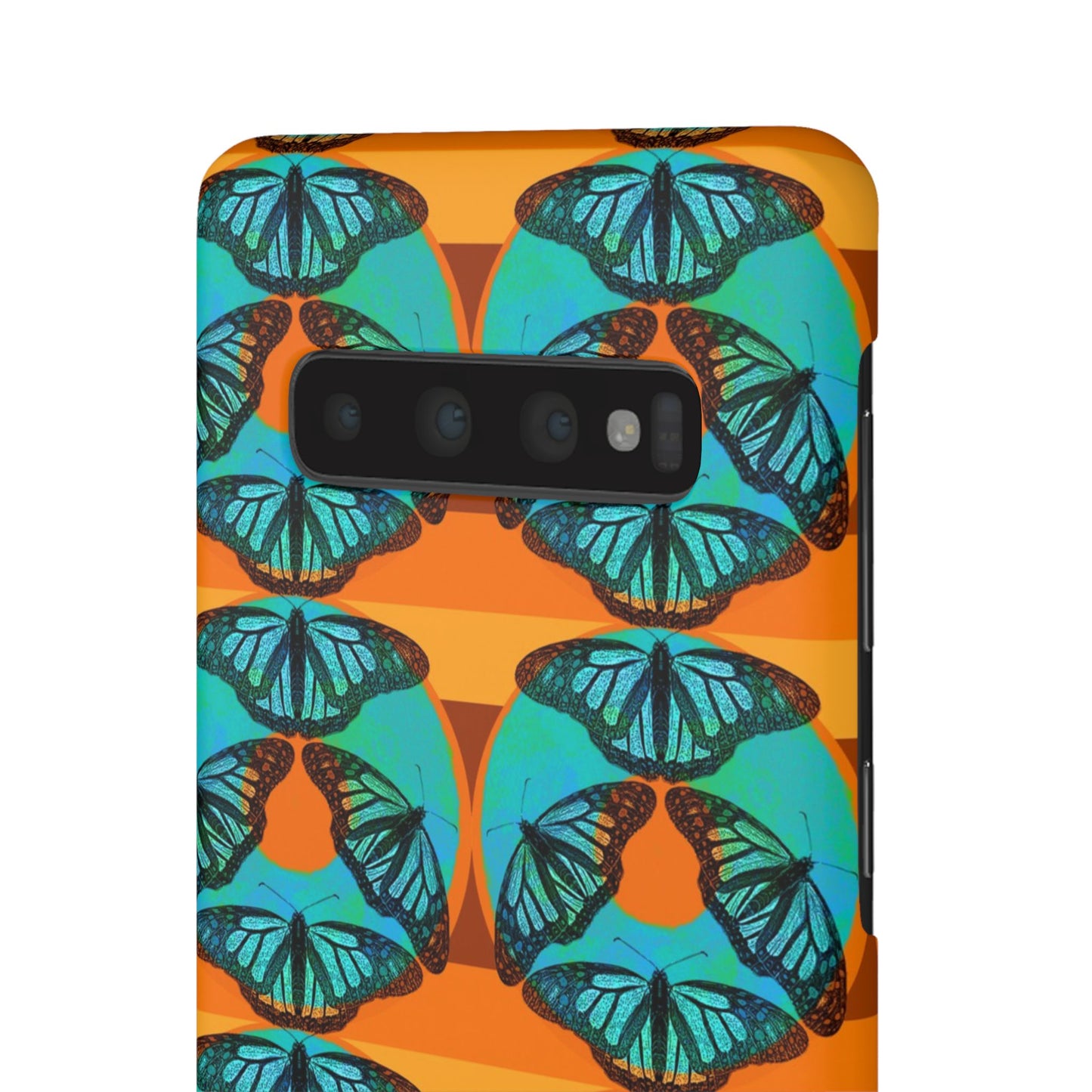 Snap Phone Case - Blue Thermal Butterfly Donuts