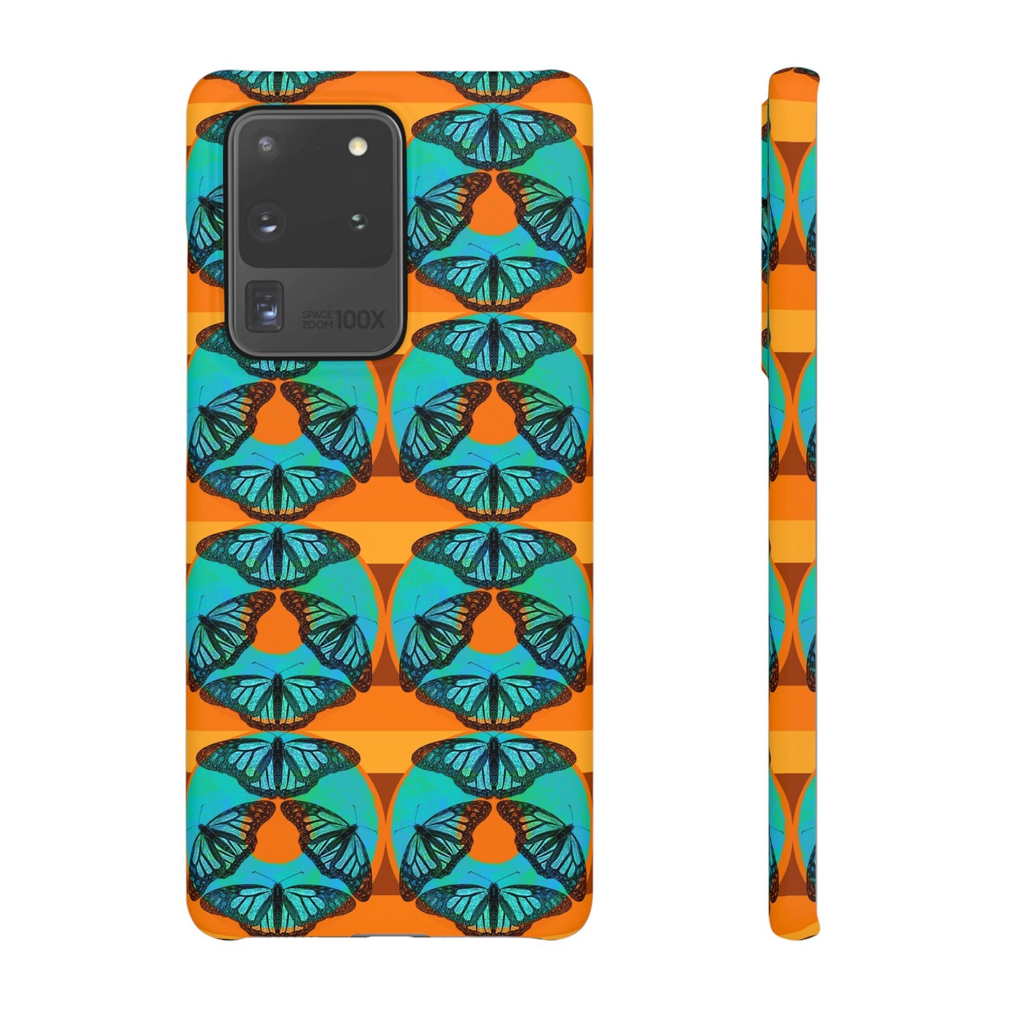 Snap Phone Case - Blue Thermal Butterfly Donuts