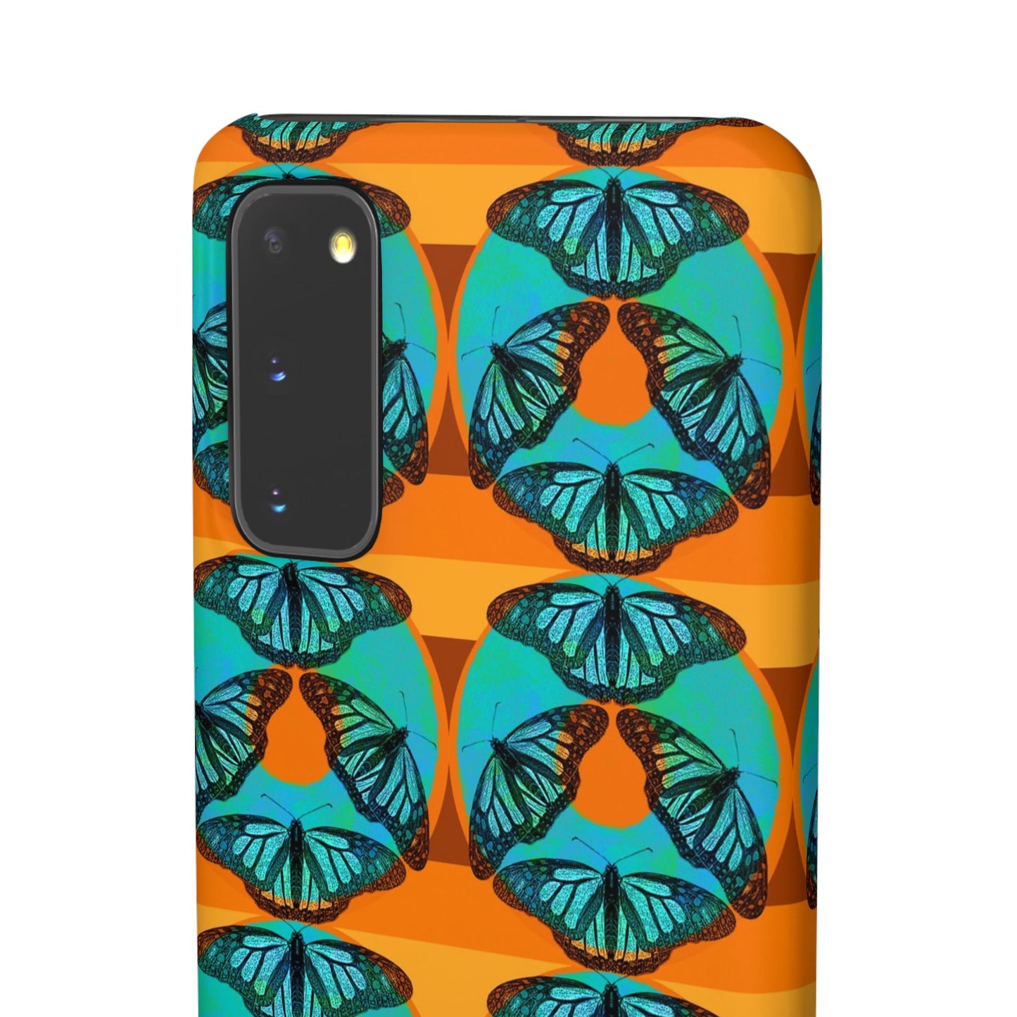 Snap Phone Case - Blue Thermal Butterfly Donuts