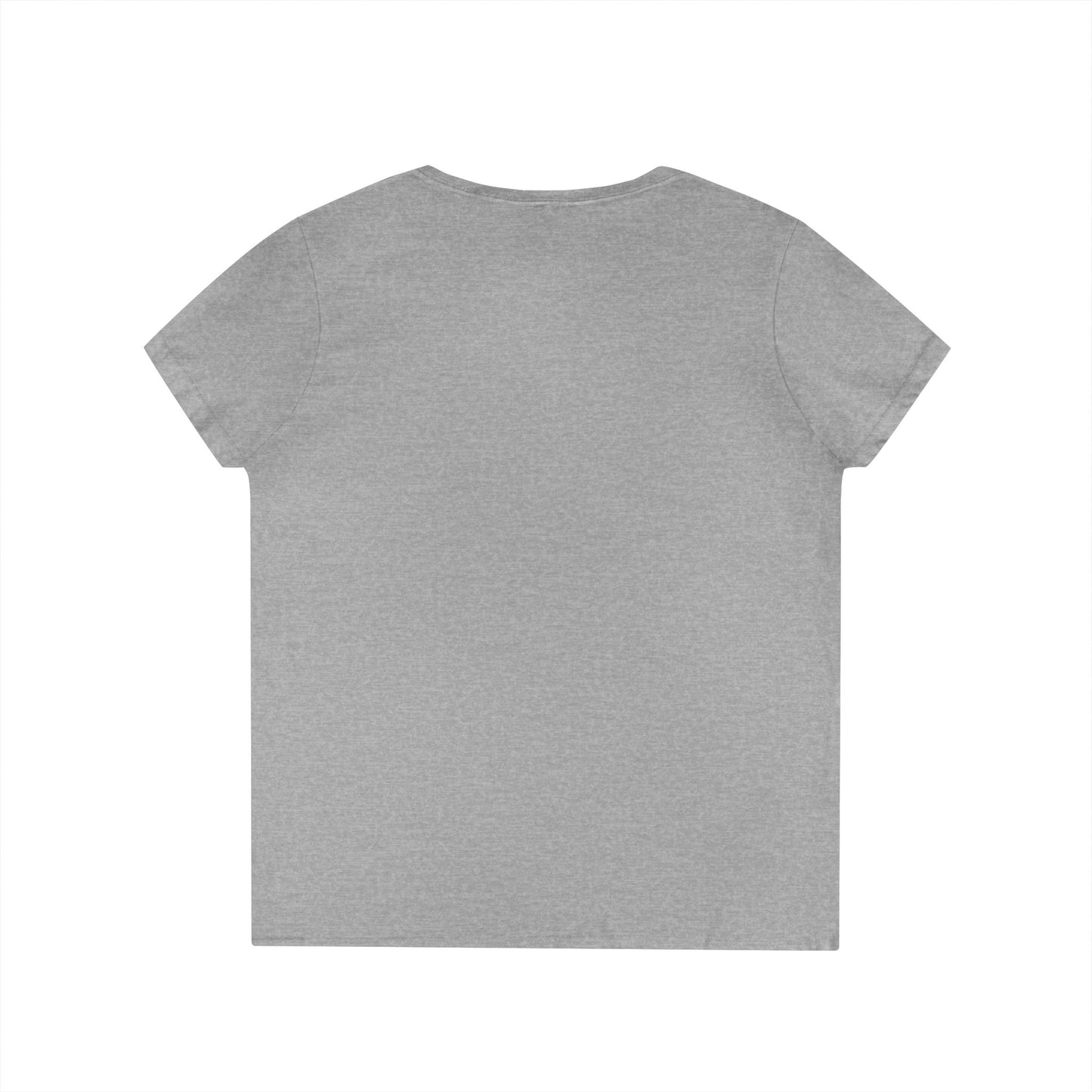 Ladies' V-Neck T-Shirt _ Cracked Batik Mandala