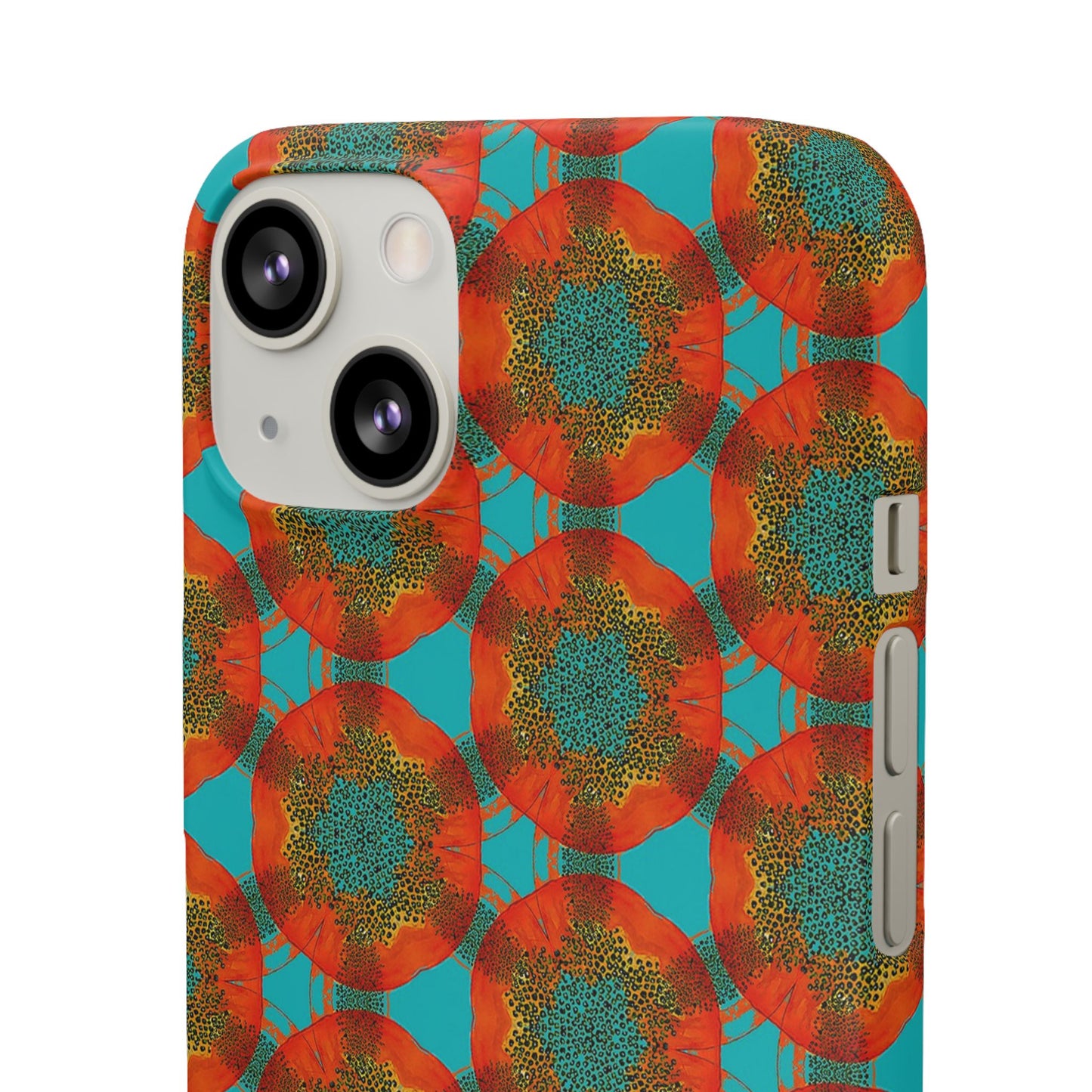 Snap Phone Case - Papaya Watercolor