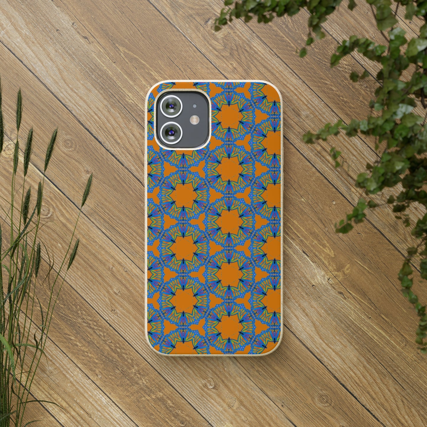 Biodegradable Phone Case - Butterfly Mandala