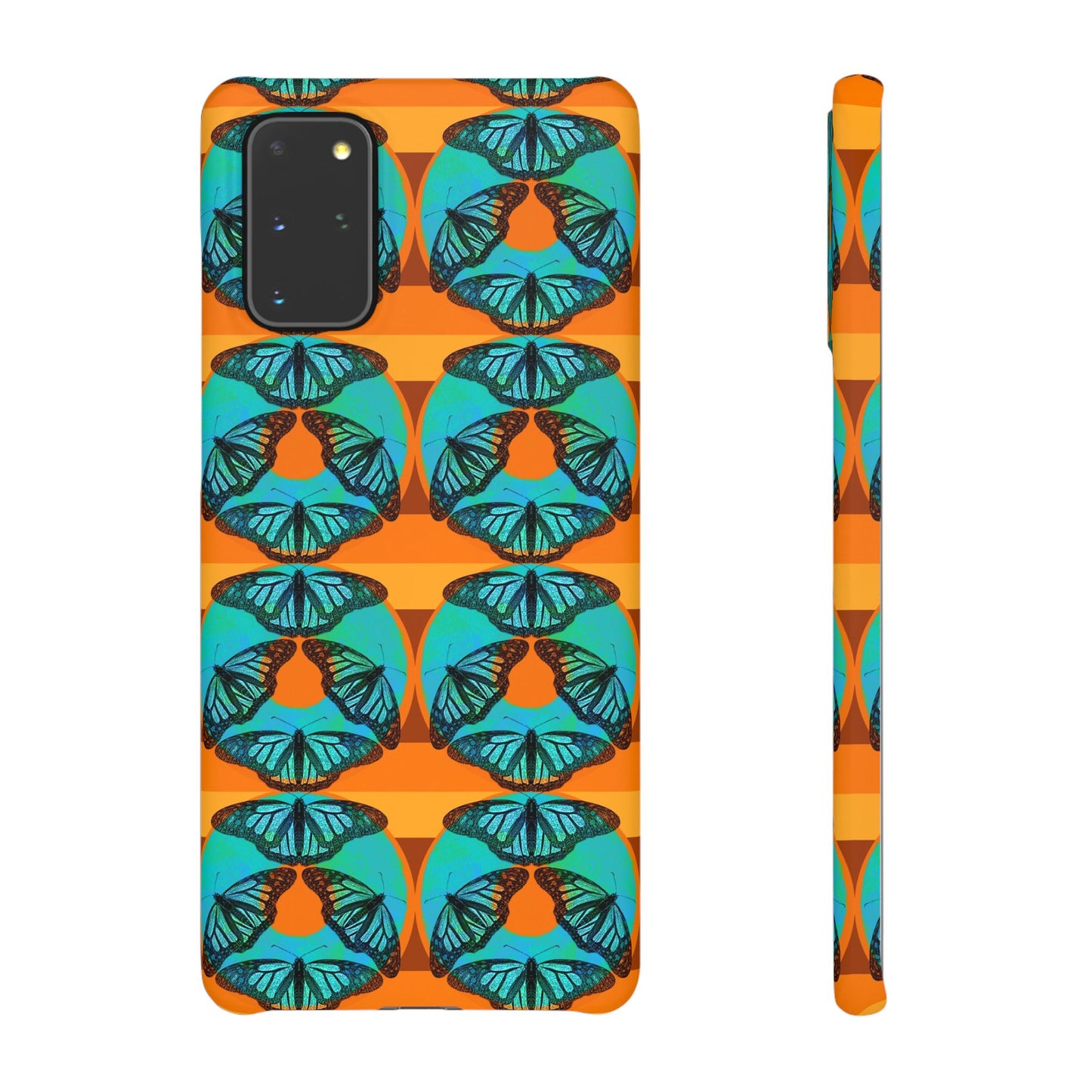 Snap Phone Case - Blue Thermal Butterfly Donuts