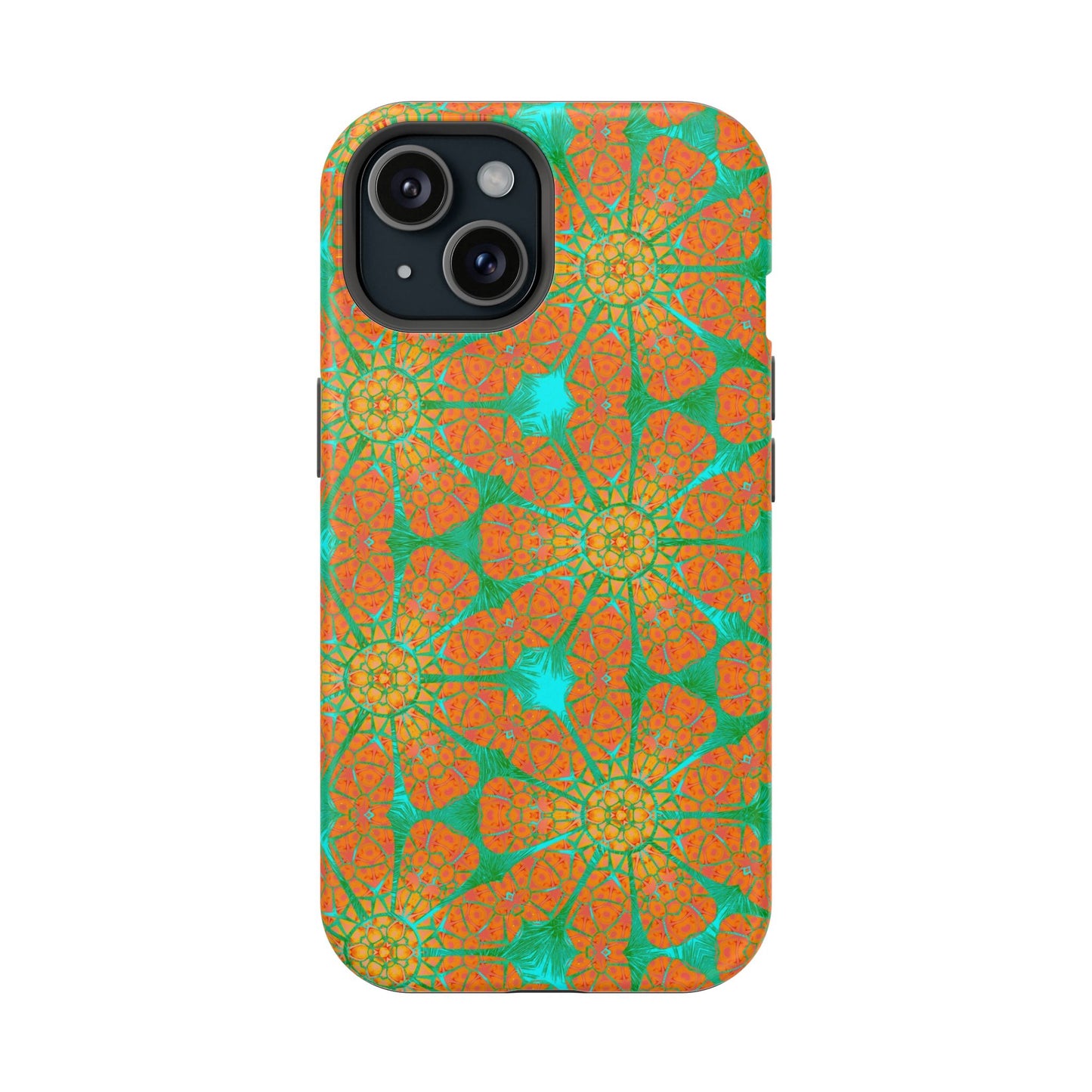 Magnetic iPhone Case - Cracked Batik Eye Flower