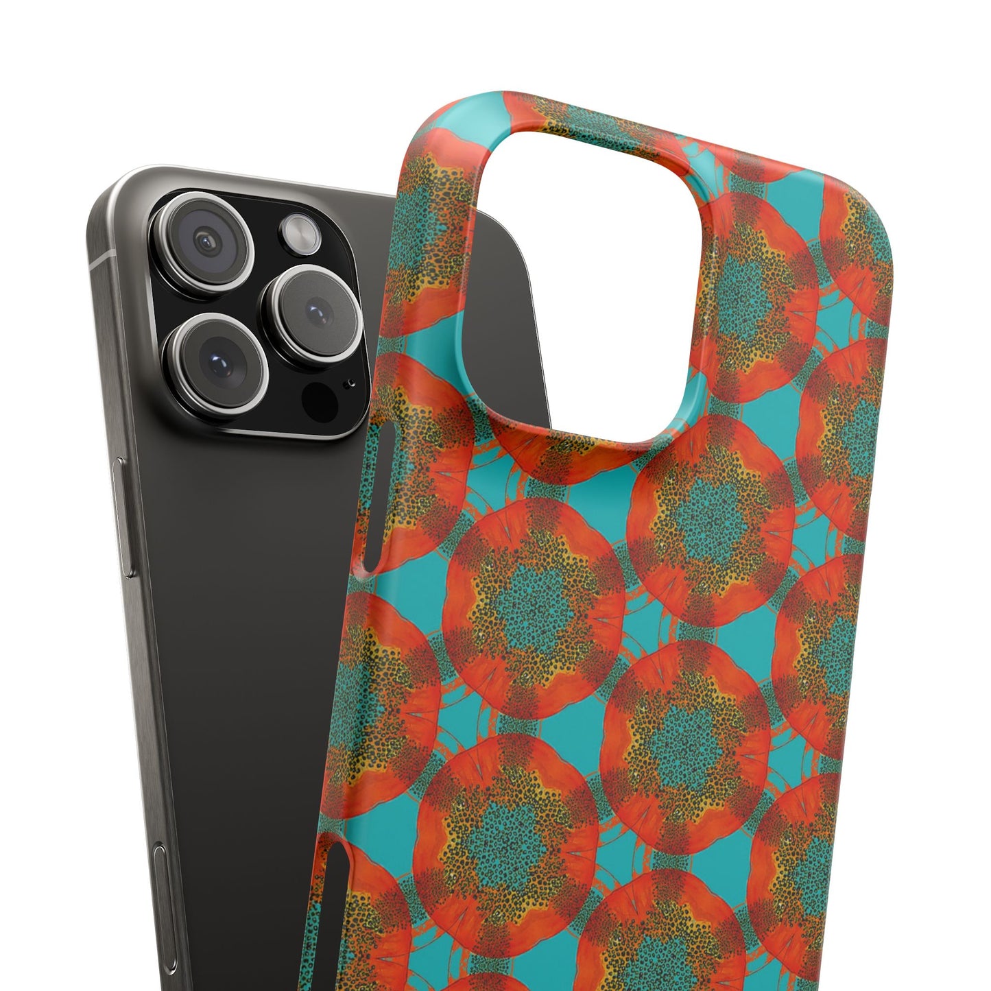 Snap Phone Case - Papaya Watercolor