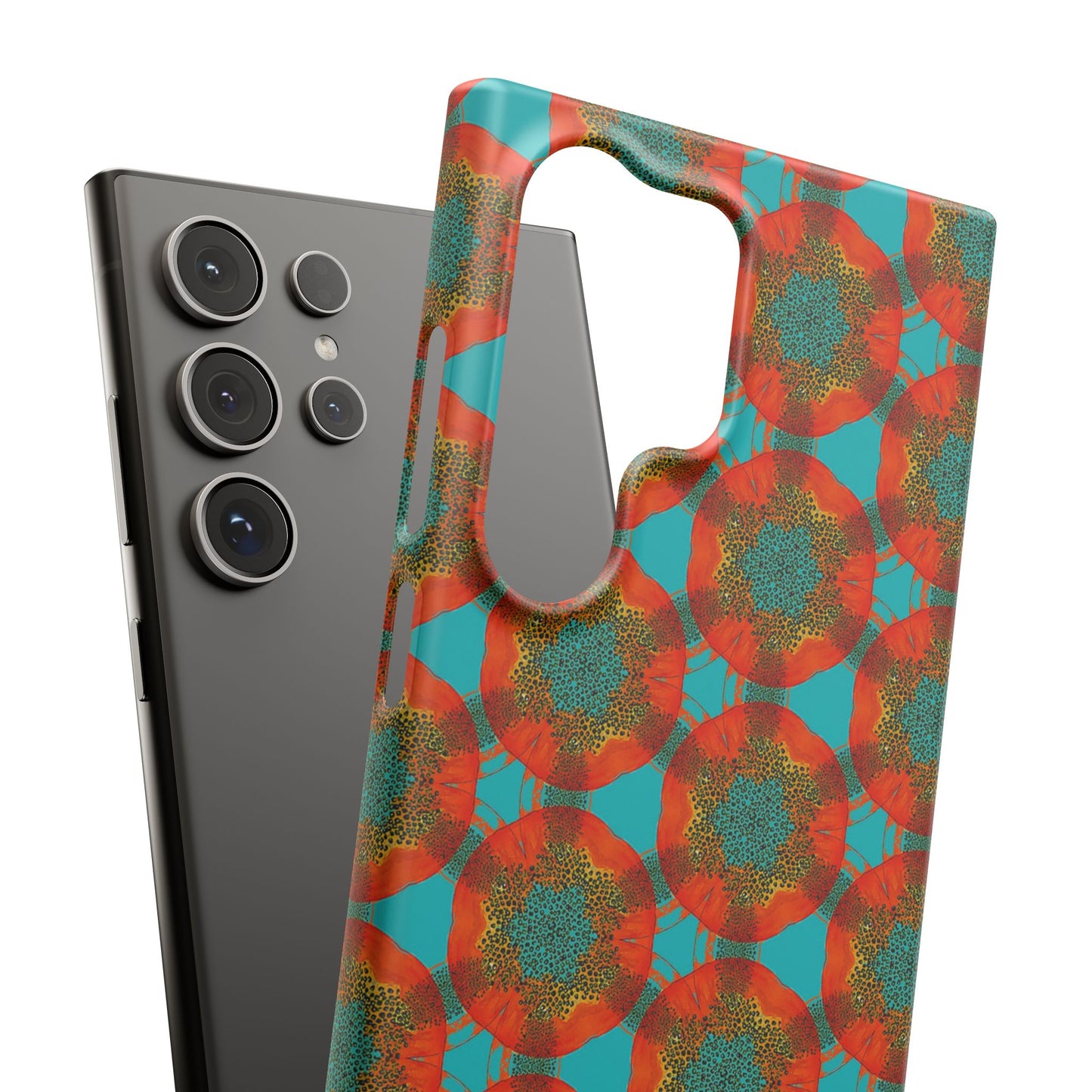 Snap Phone Case - Papaya Watercolor