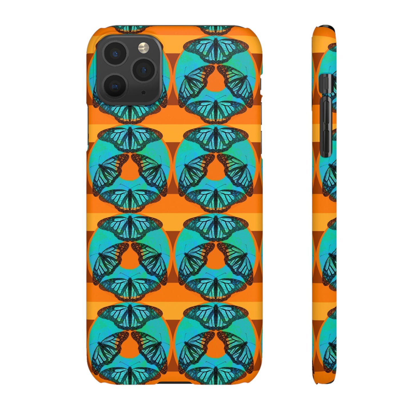 Snap Phone Case - Blue Thermal Butterfly Donuts