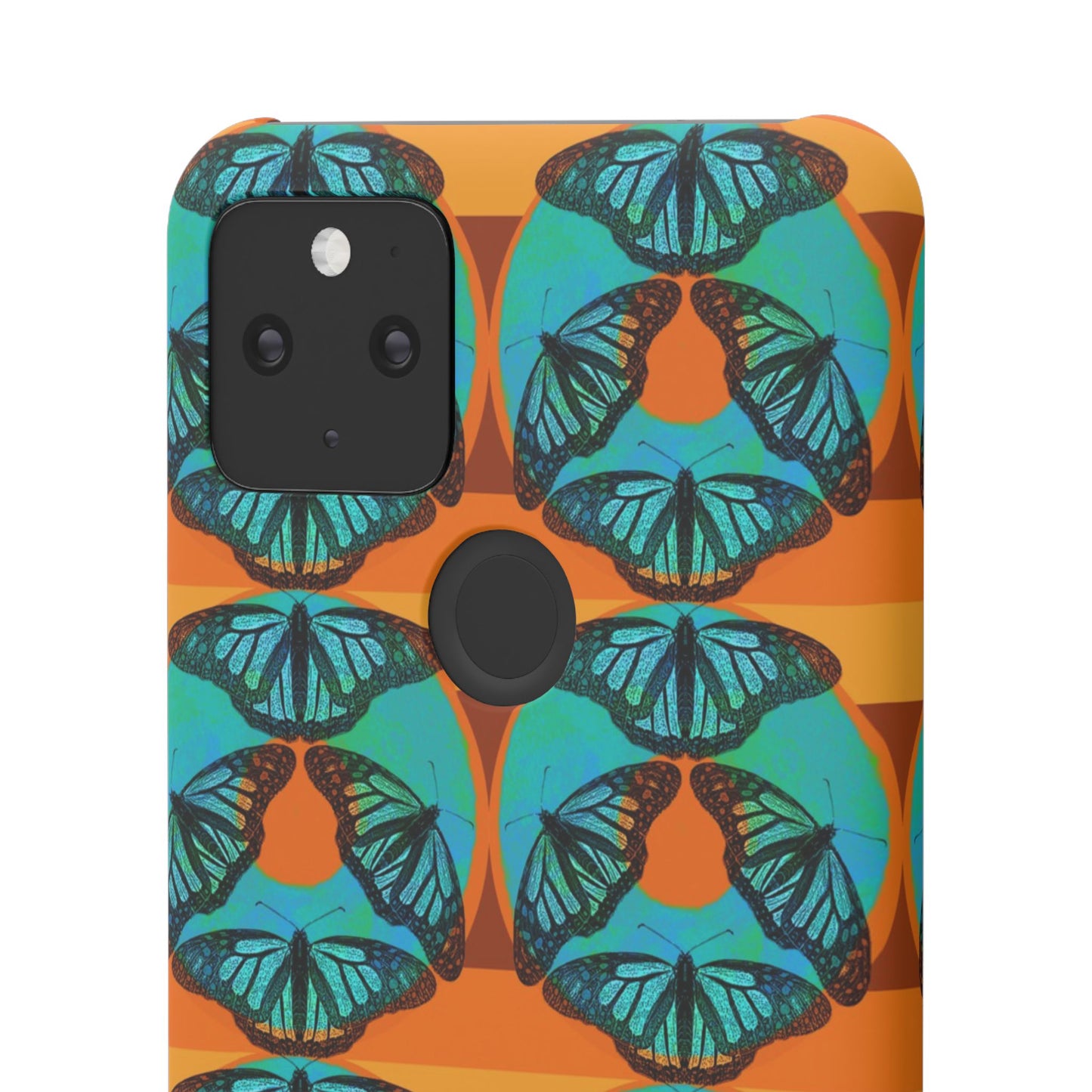 Snap Phone Case - Blue Thermal Butterfly Donuts