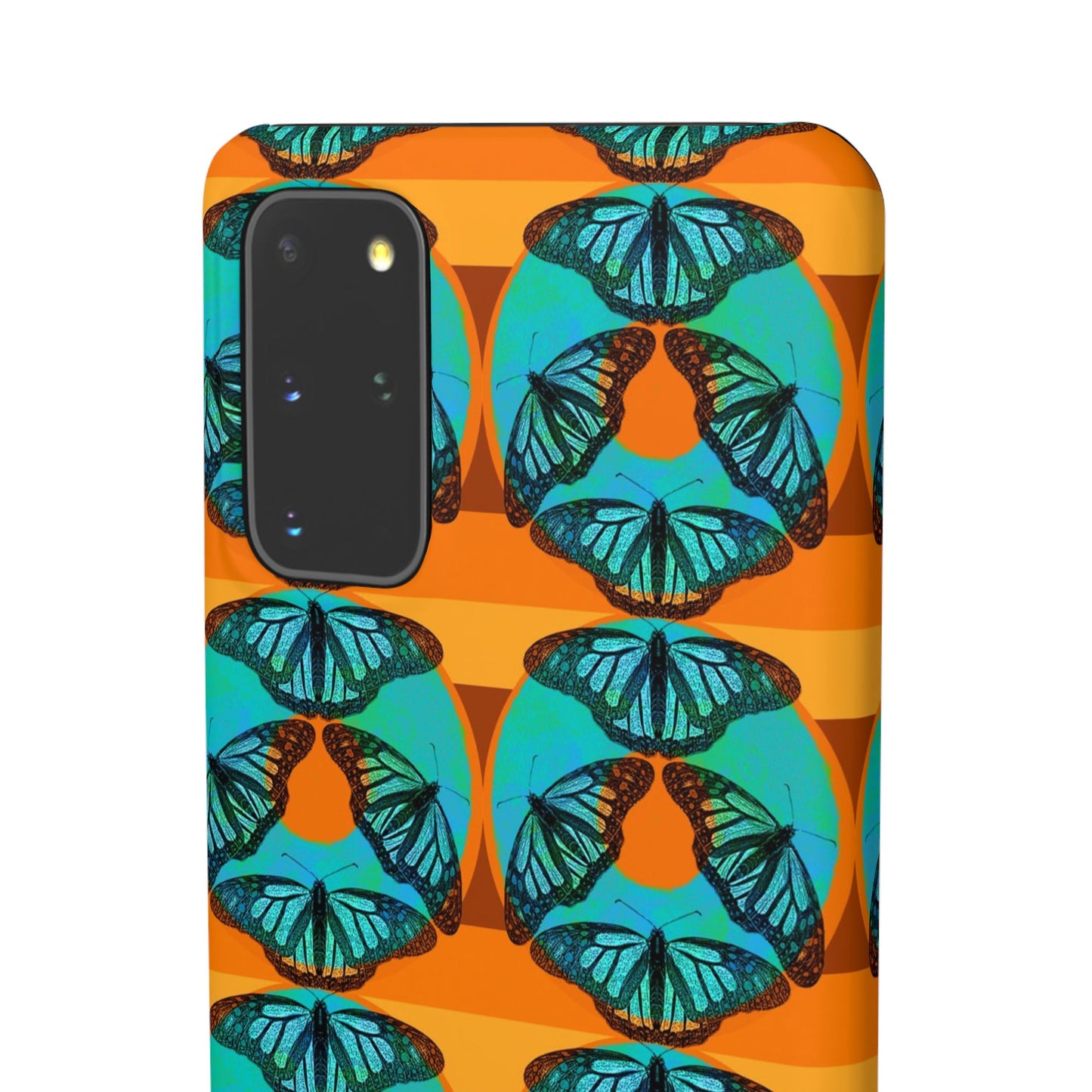 Snap Phone Case - Blue Thermal Butterfly Donuts