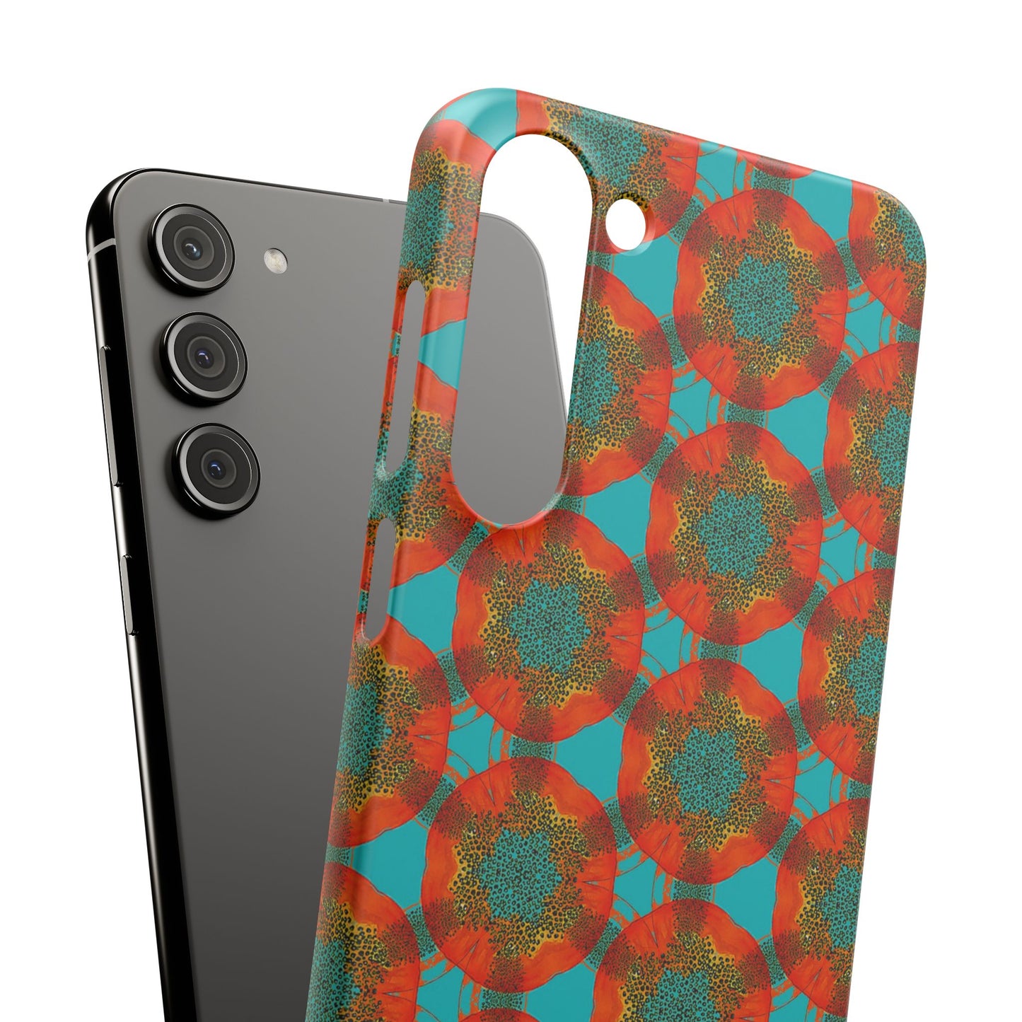 Snap Phone Case - Papaya Watercolor