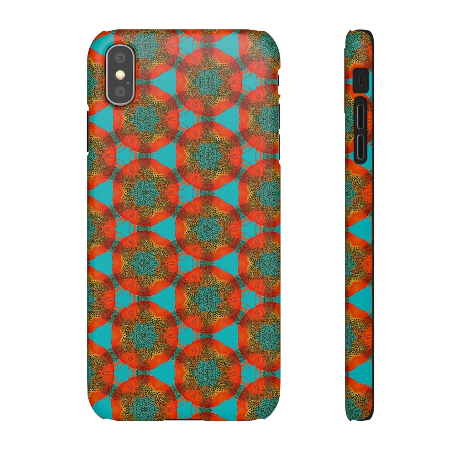 Snap Phone Case - Papaya Watercolor
