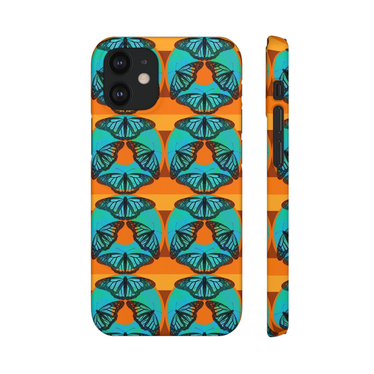 Snap Phone Case - Blue Thermal Butterfly Donuts