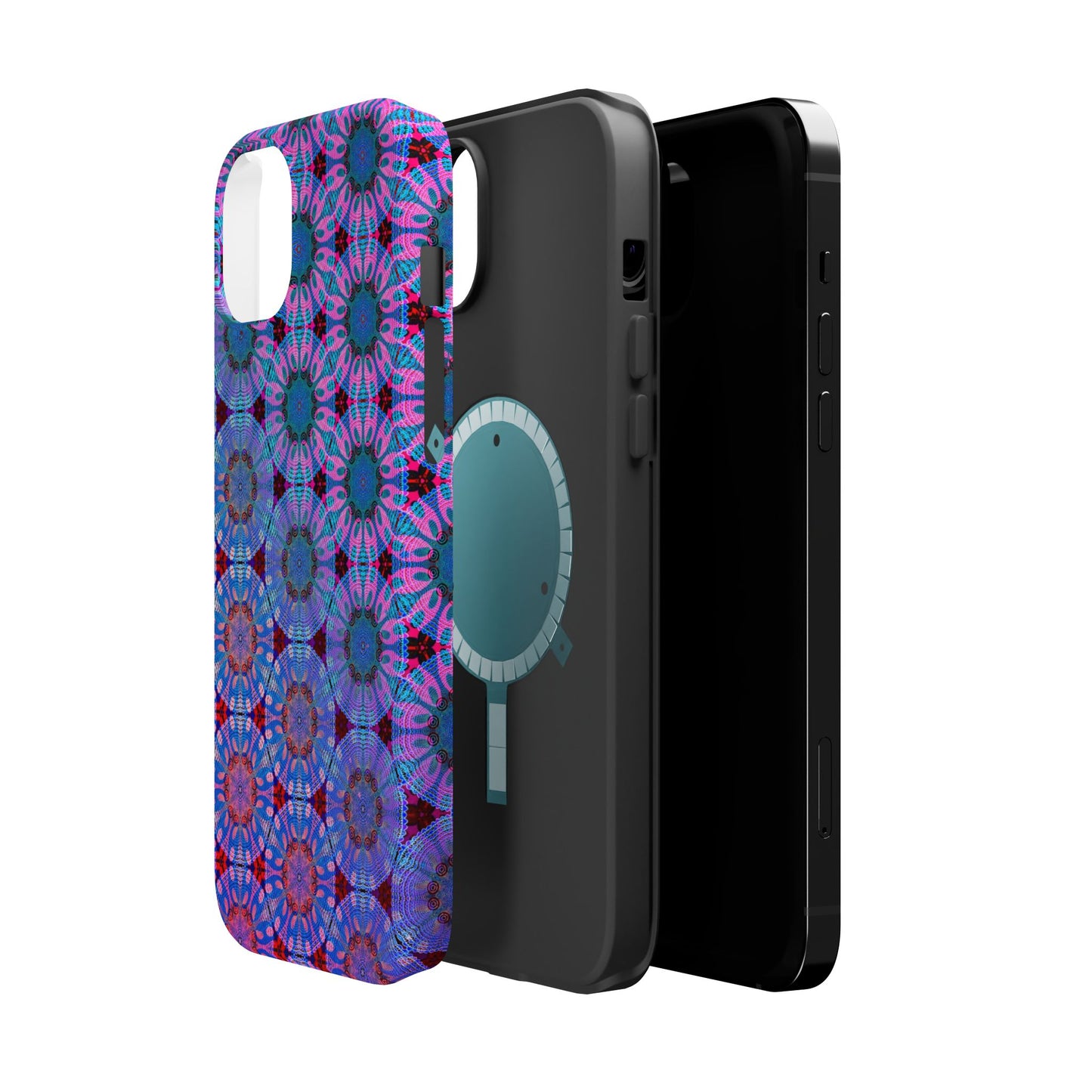 Magnetic iPhone Case - Psychedelic Purple Tapa