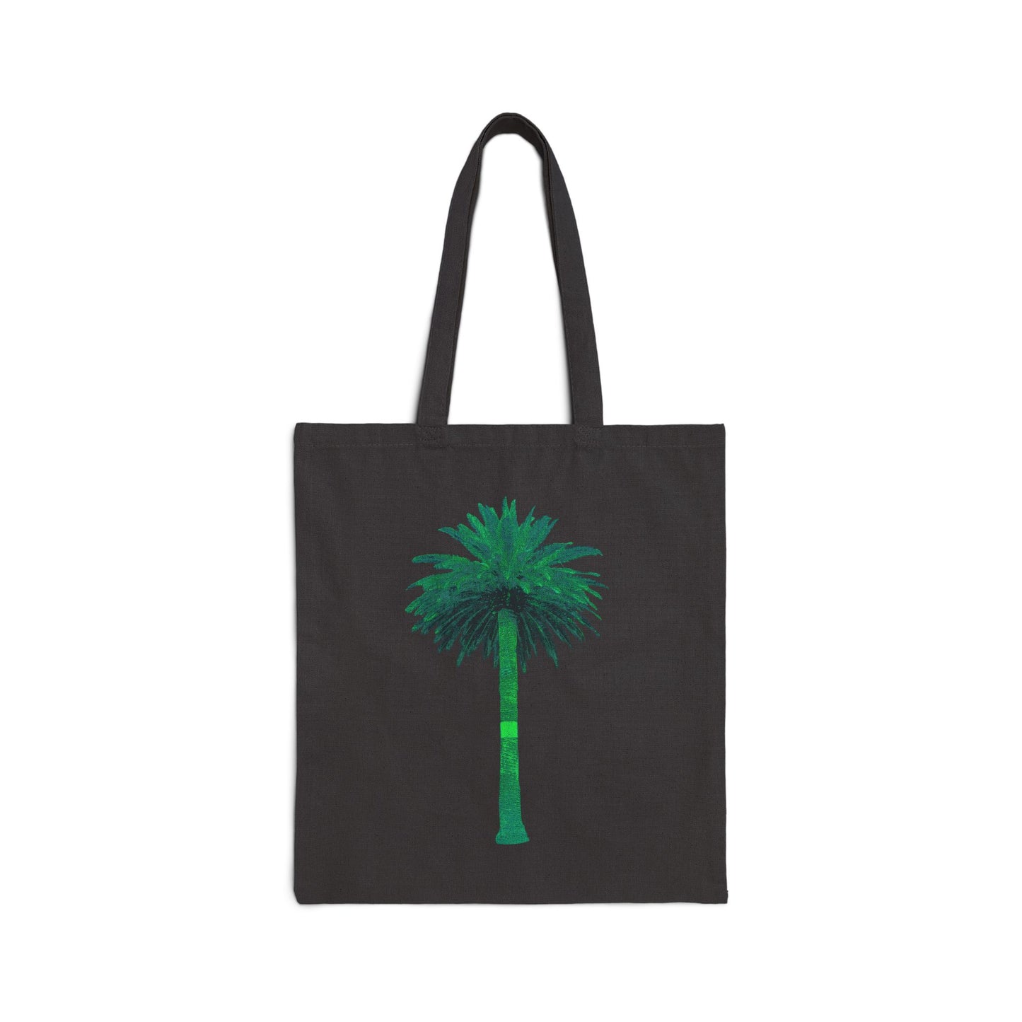Cotton Canvas Tote Bag - Palm Tree