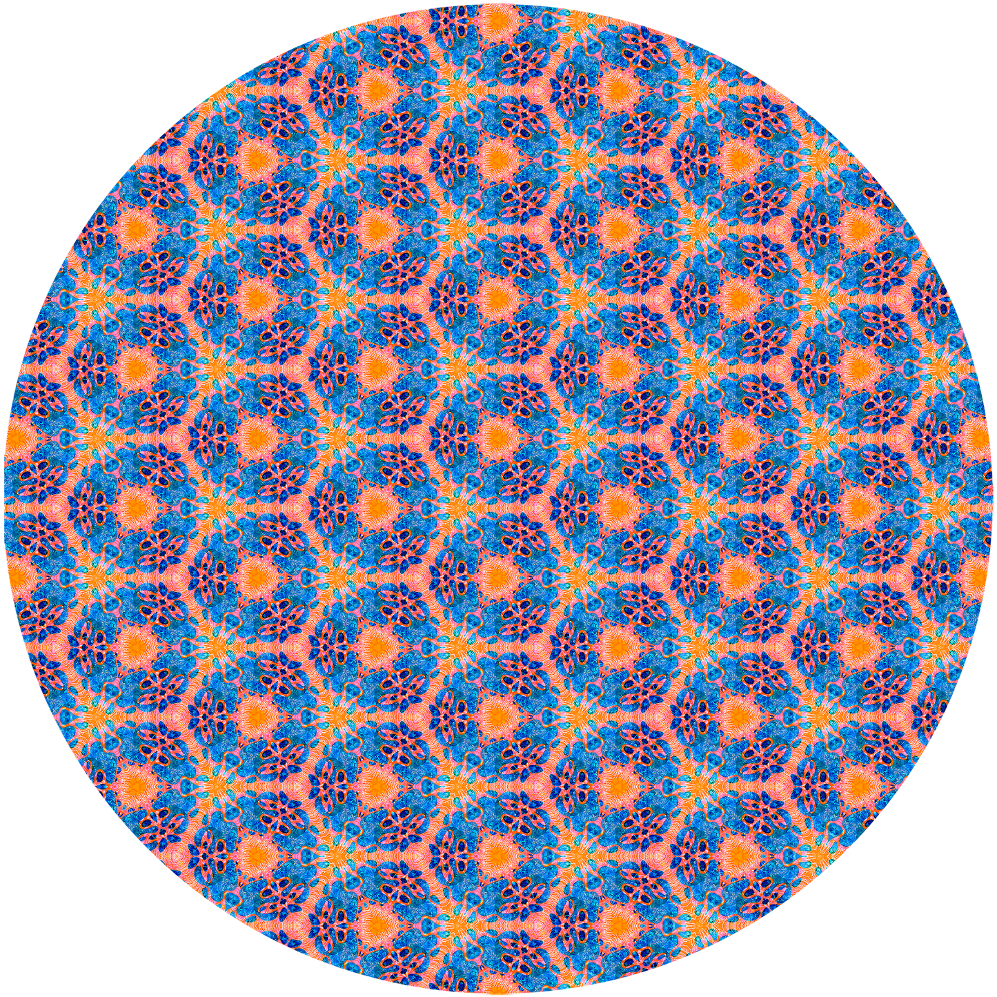 Organic Pocket T-Shirt - Psychedelic Fuzzy Water Color Circle