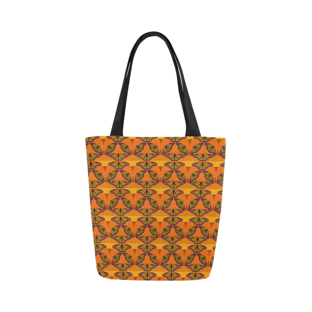 Premium All Print Canvas Tote Bag - Butterfly Sunset